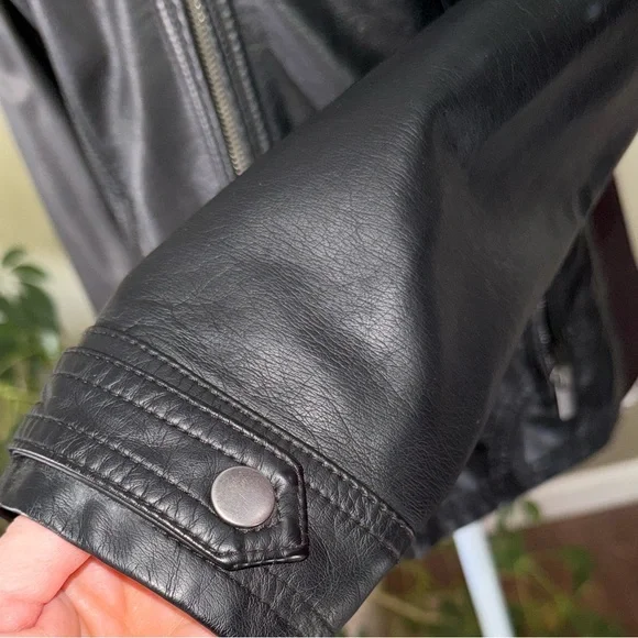 Maurices Black Vegan Leather Jacket - Picture 8 of 11